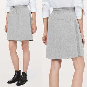 Lululemon Start Anew Skirt In Heathered Medium Grey Size 6